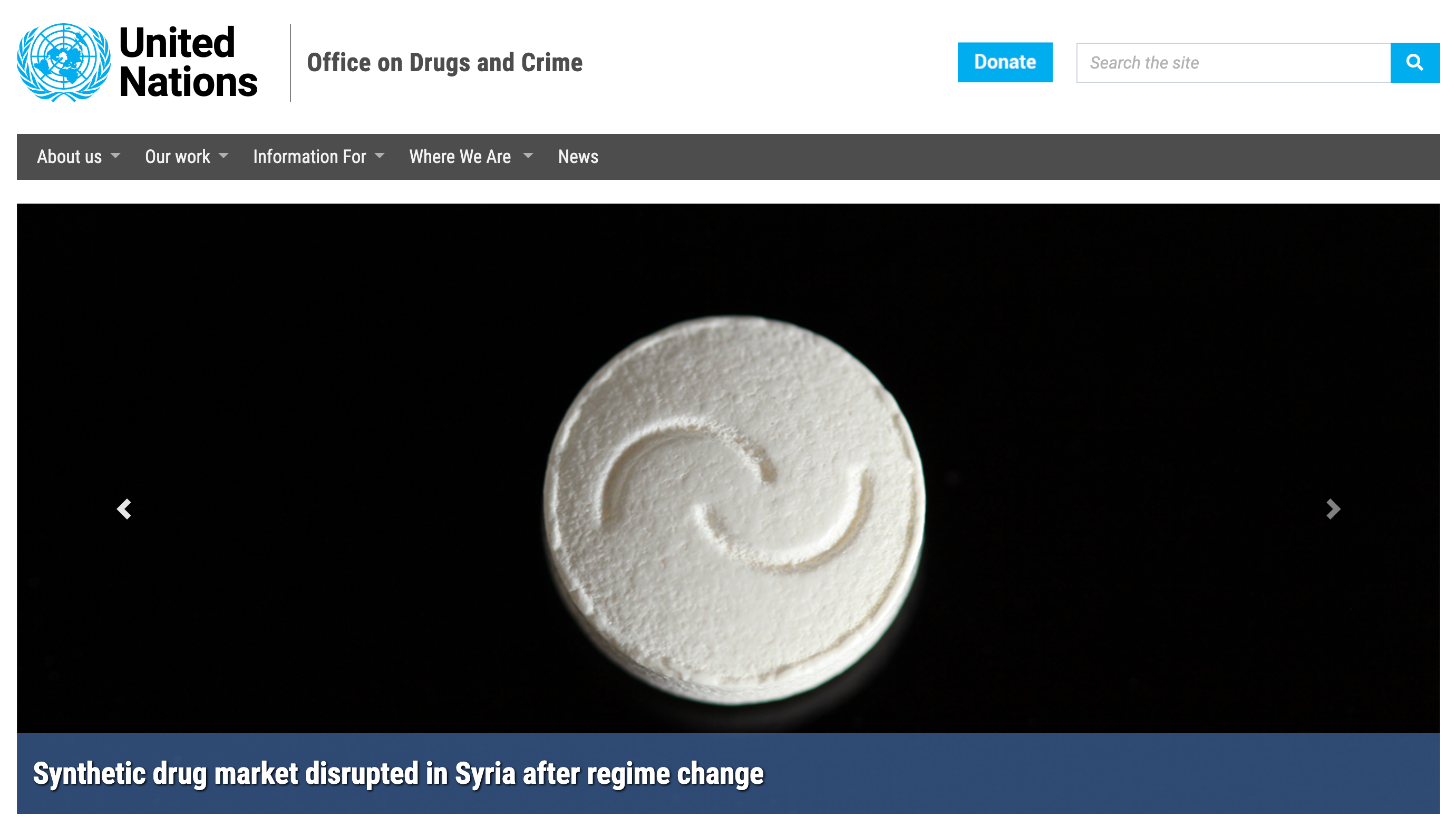 UNODC 机构与全球治理示意图